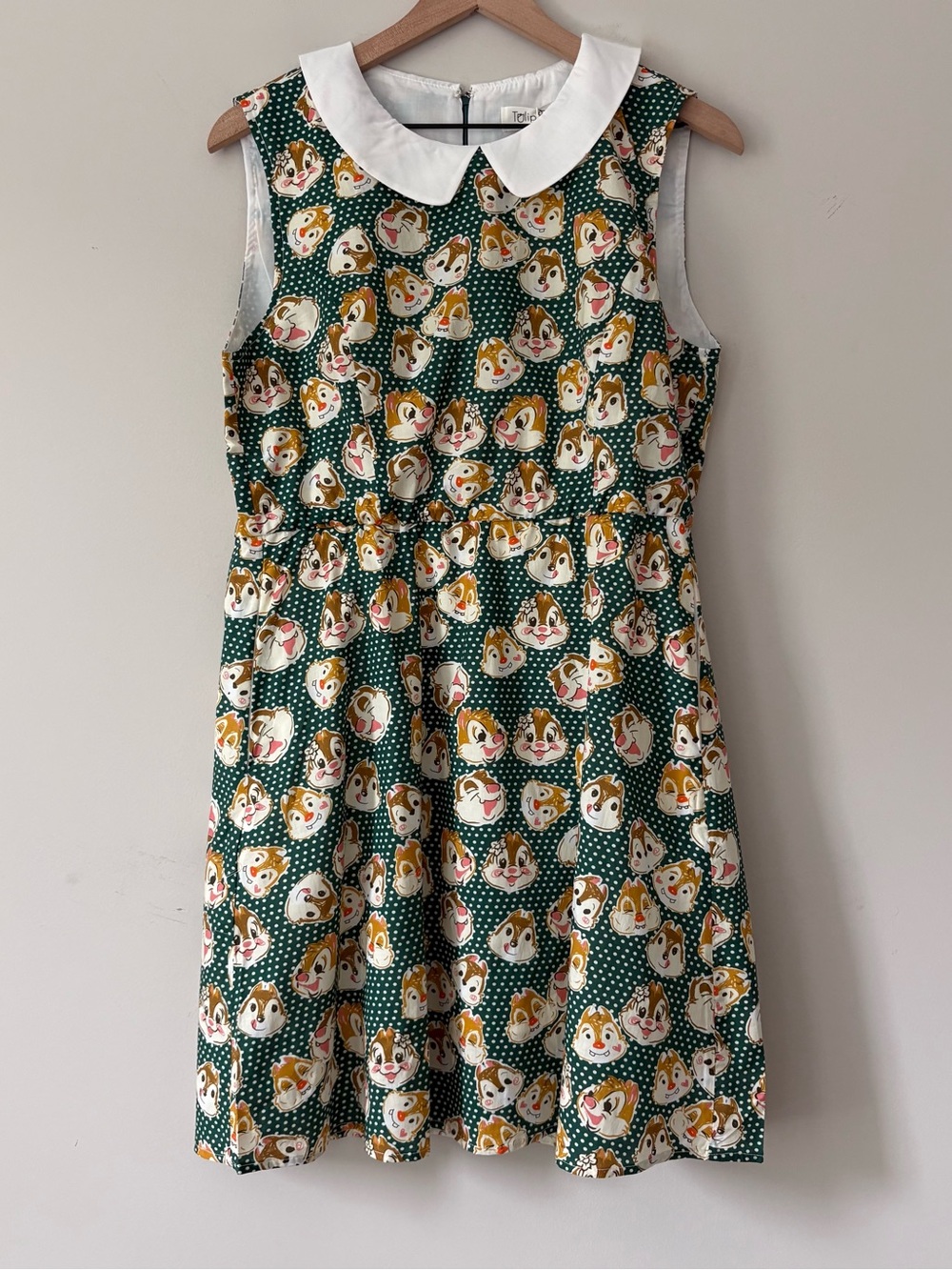 Tulip B Polka Dots Squirrel Print Midi Dress